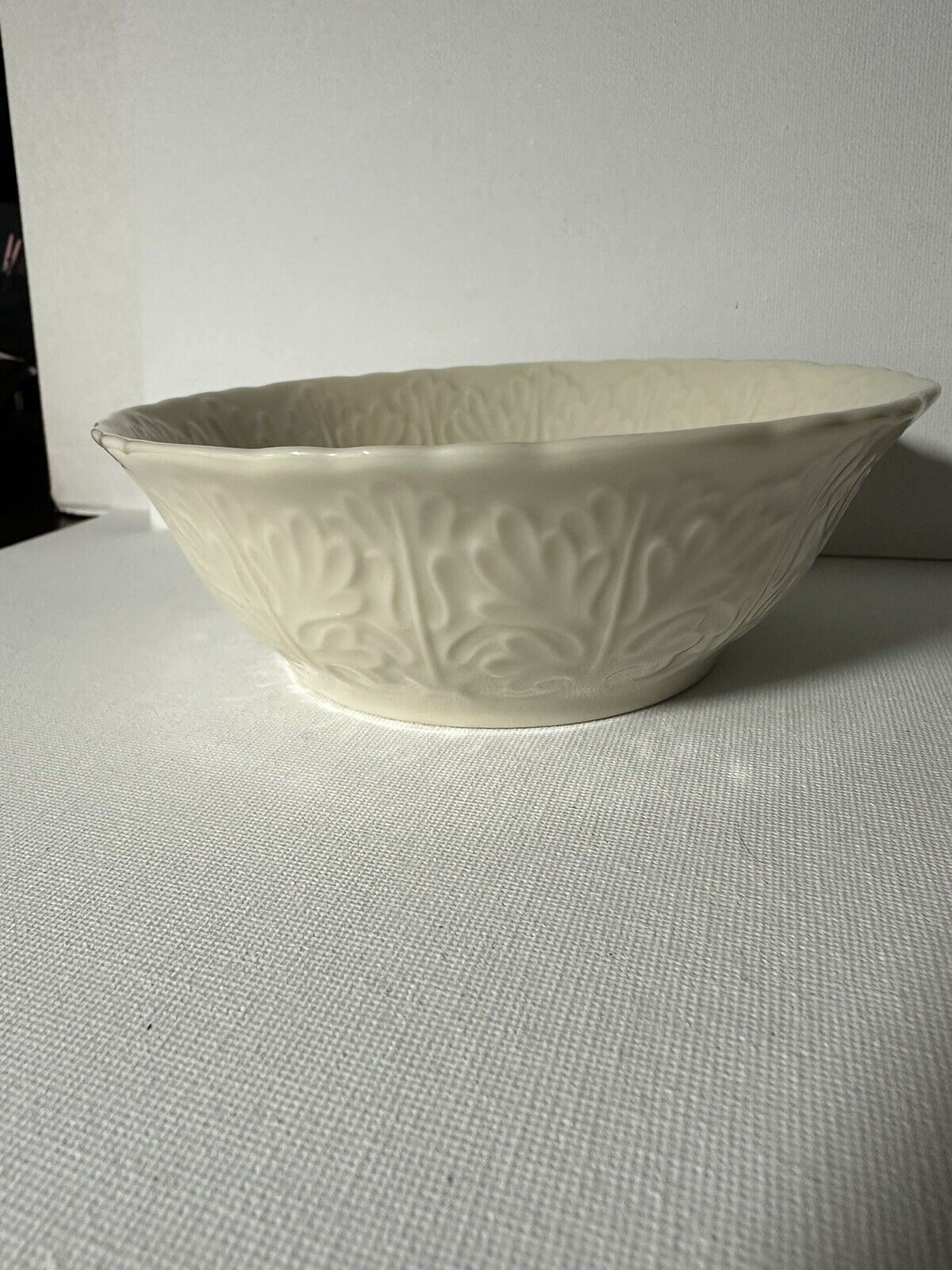 Vintage Special Lenox Ivory Small Nut Trinket Candy Bowl Embossed Made in the US