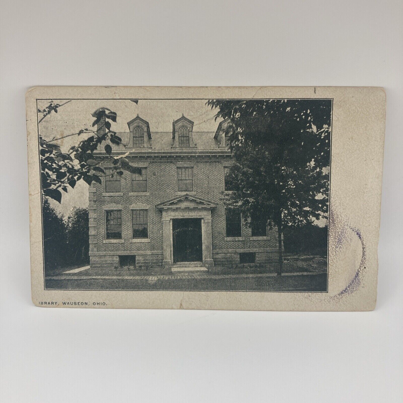 Vintage Postcard Library Wauseon Ohio