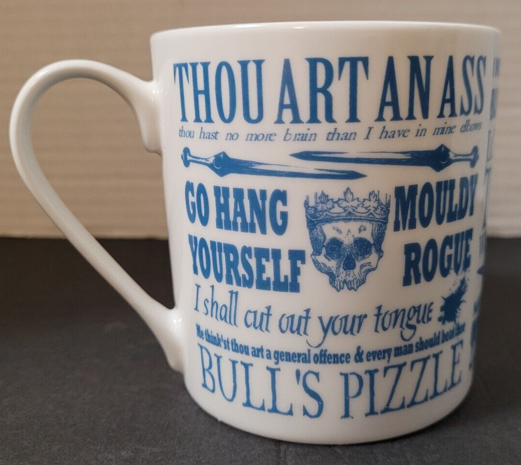 Shakespeare Insults Quotes Thou Art An Ass Mug Teacher Gift Coffee Tea Cup