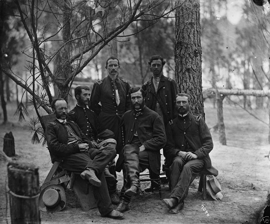 Union 9th Corps Surgeons Broadway Landing Virginia 1864 -8x10 US Civil War Photo