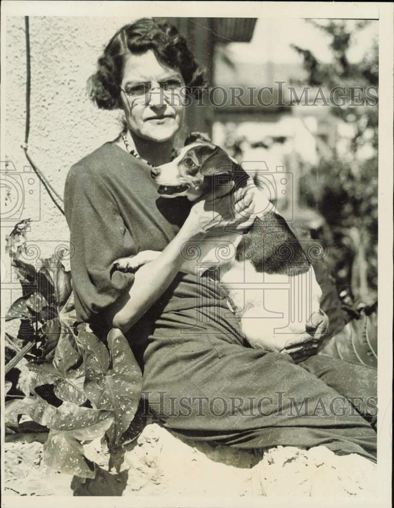 1933 Press Photo Mrs. W.F. Cross, Deflected Assassin of Franklin D. Roosevelt