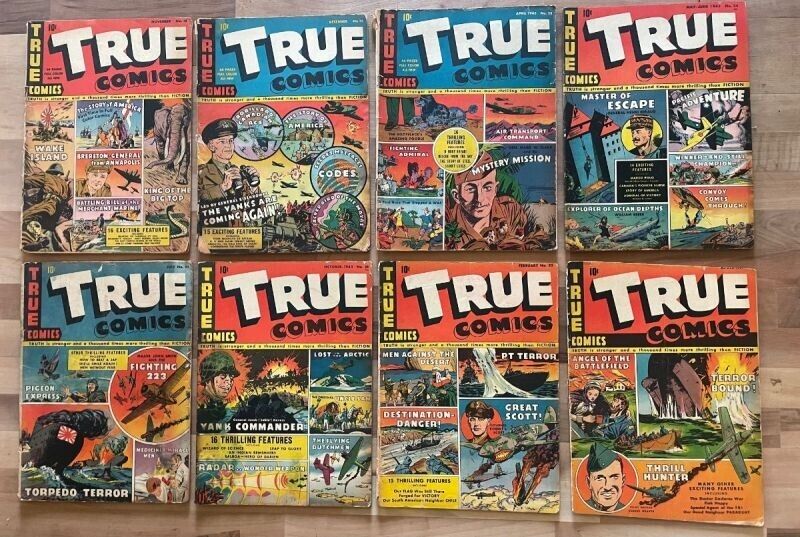 True Comics lot of 12