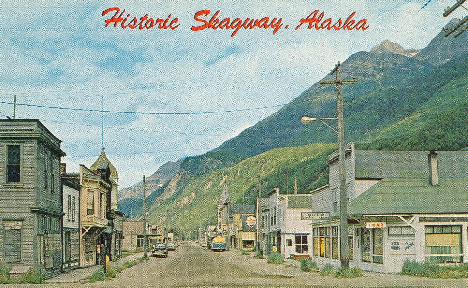 Early unmailed chrome Skagway Alaska   #15