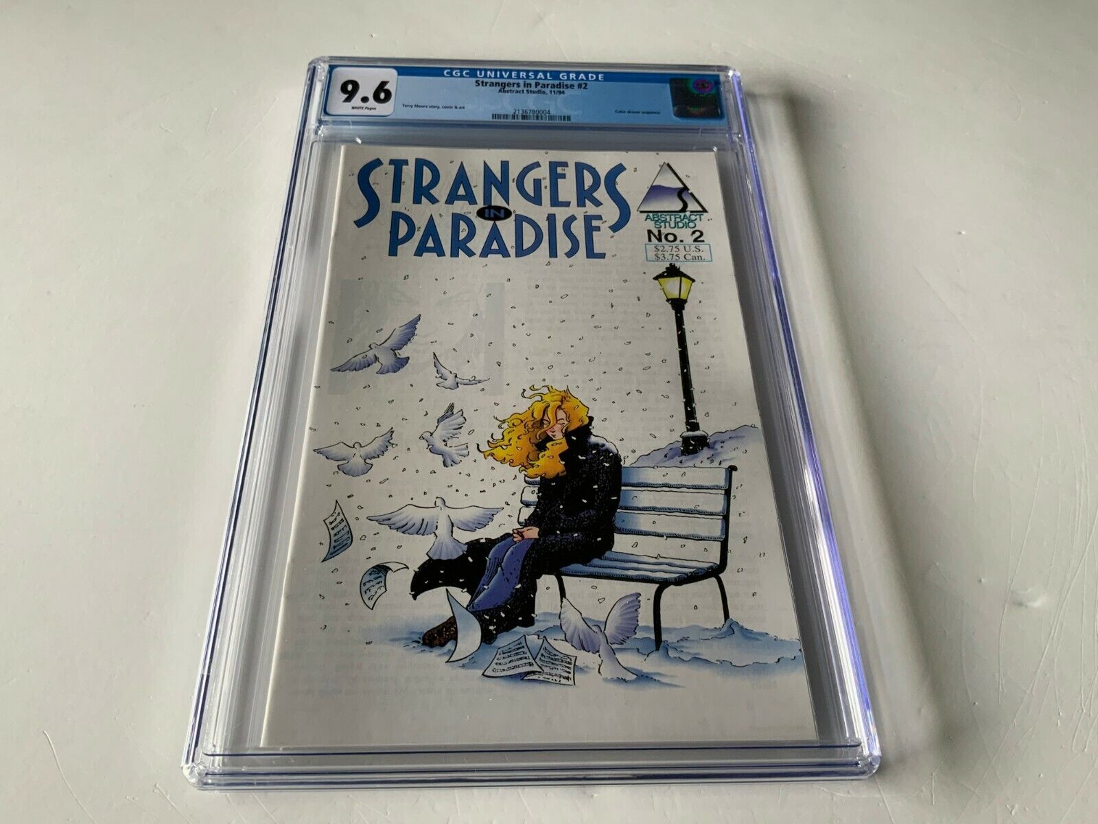 STRANGERS IN PARADISE 2 CGC 9.6 WHITE PAGES TERRY MOORE ABSTRACT STUDIOS 1994 YY