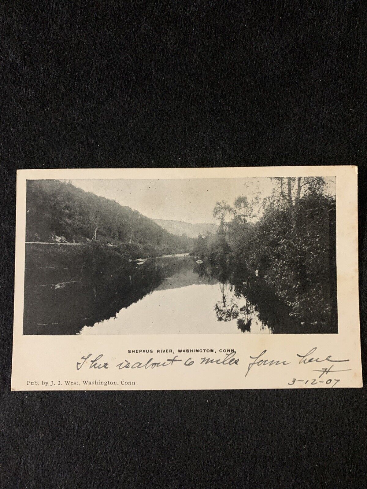 Washington Connecticut - Shepaug River~Unposted Postcard. Vintage 