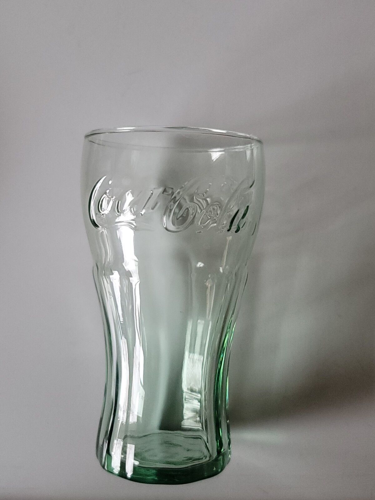 Vintage Small Green Glass Coca-Cola Cup. 4.5 Inch.