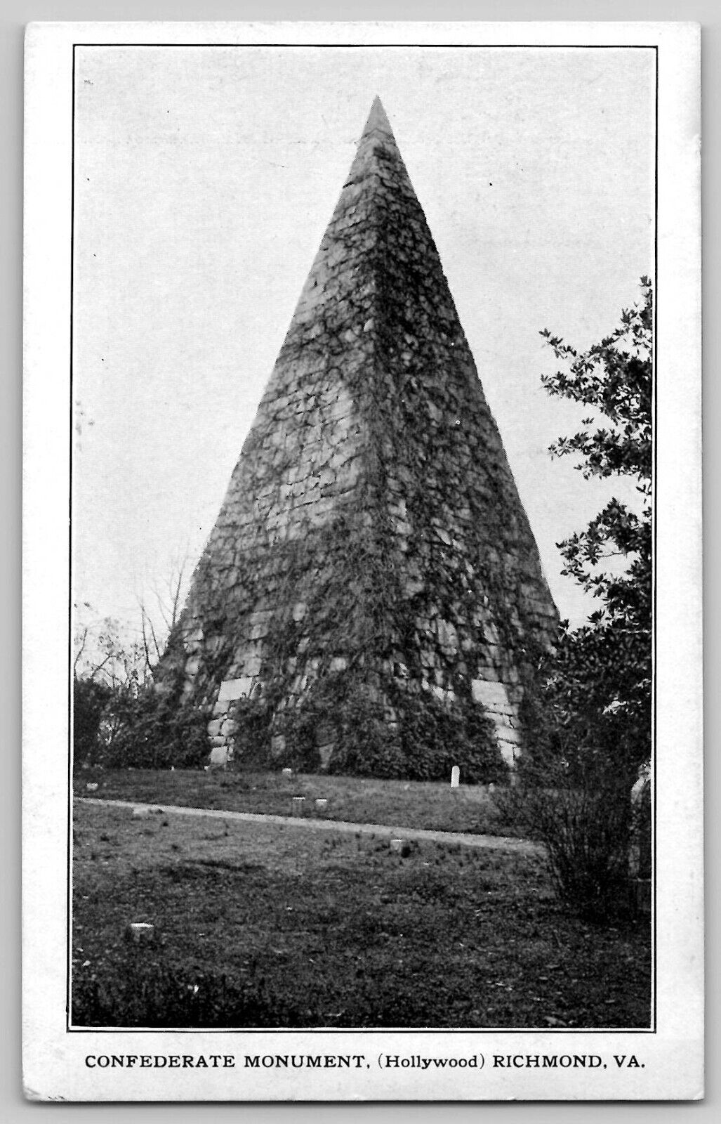 Civil War Confederate Monument Hollywood Richmond VA Postcard UDB c1905-07