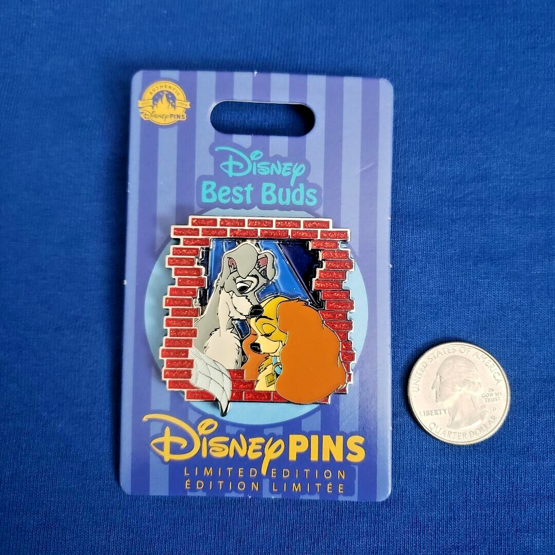 Disney Parks Pin Disneyland The Lady & the Tramp Best Buds LE 2500