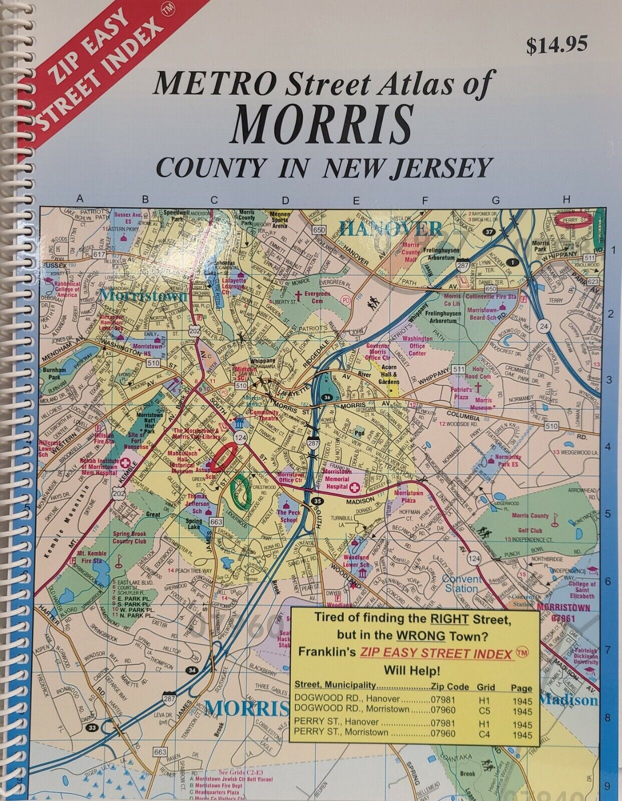 Morris County NJ - Metro Street Atlas by Franklin Maps