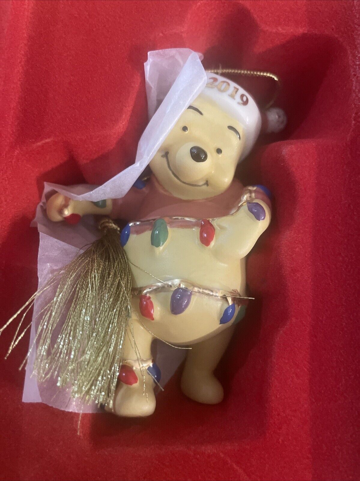 2019 Annual Lenox Pooh’s Bright Ideas Christmas Ornament Disney Winnie The Pooh