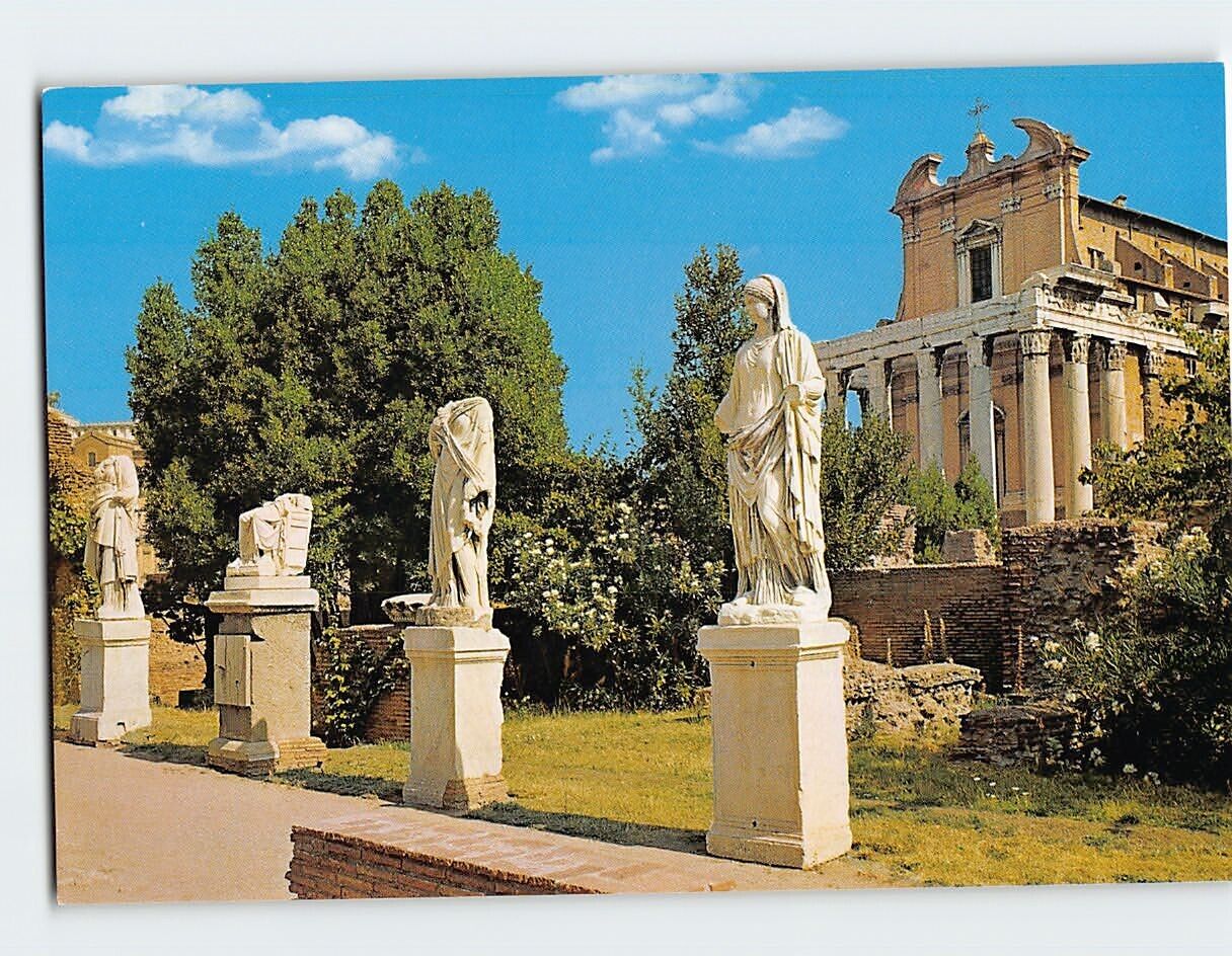 Postcard Detail Roman Forum Rome Italy