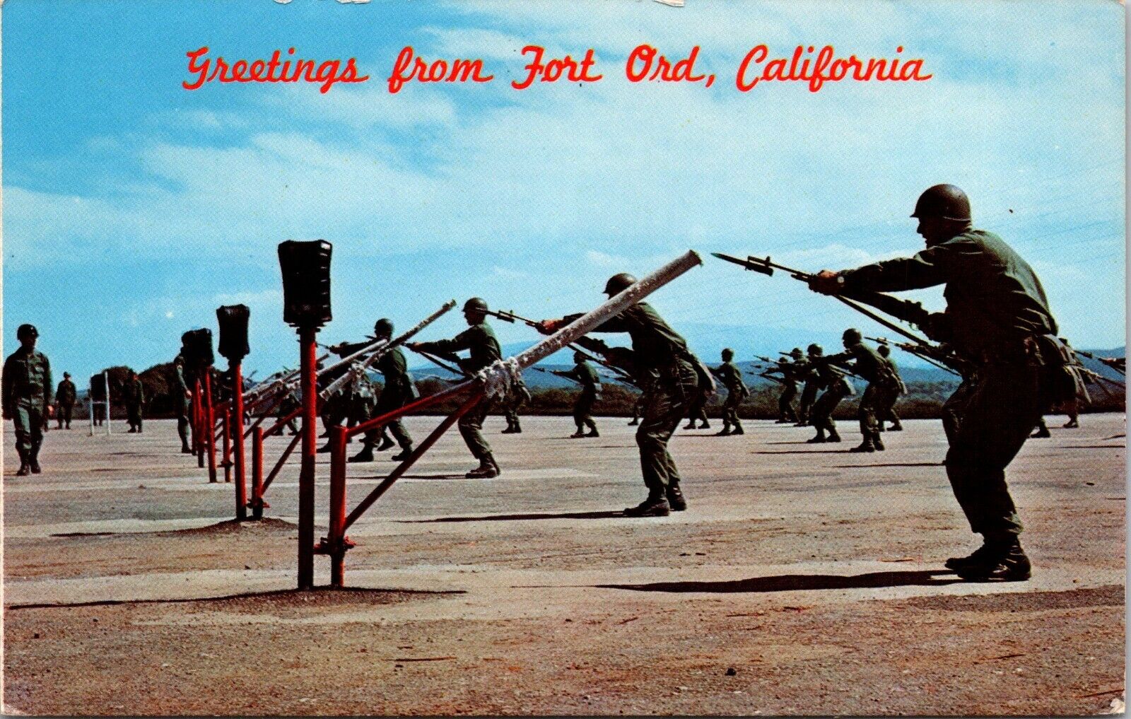 Postcard Greetings From Fort Ord California [ah]