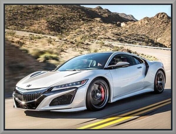 2021 Acura NSX, SILVER, Refrigerator Magnet, 42 MIL Thickness