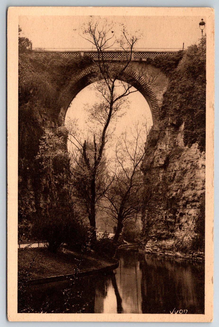 c1910s Paris Bridge Yvon Antique Postcard