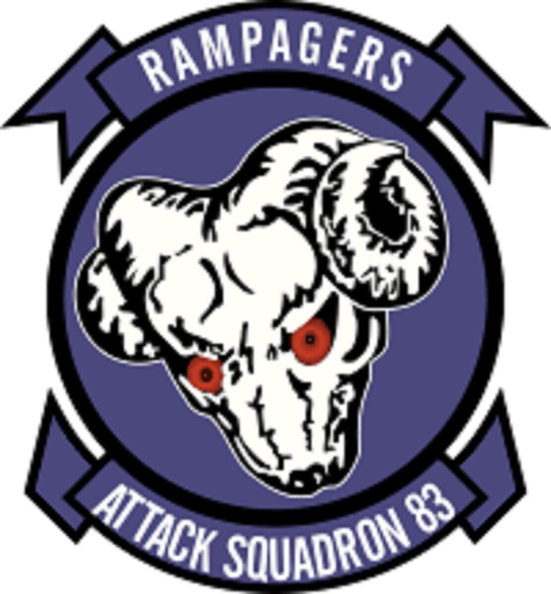 US Navy VA-83 Attack Squadron 83 Rampagers Decal - 4\