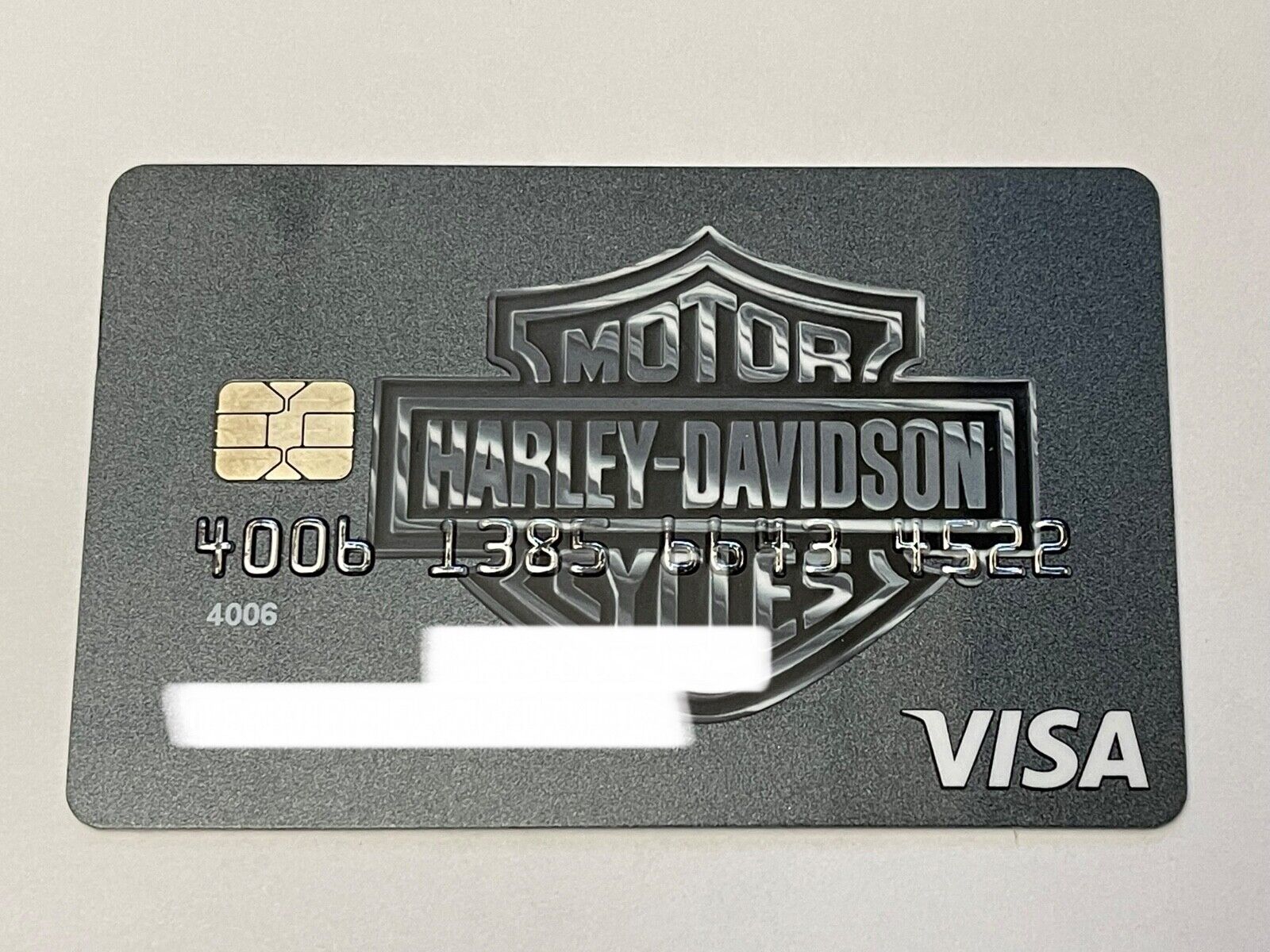 Harley-Davidson Motorcycles Visa Credit Card Chip
