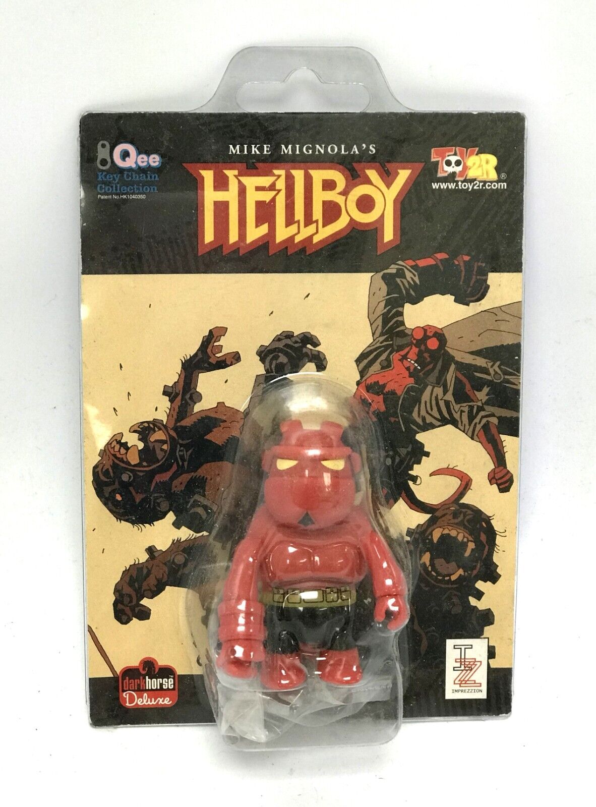 Dark Horse Deluxe Mike Mignola\'s Hellboy Qee keychain NEW San Diego Comic Con
