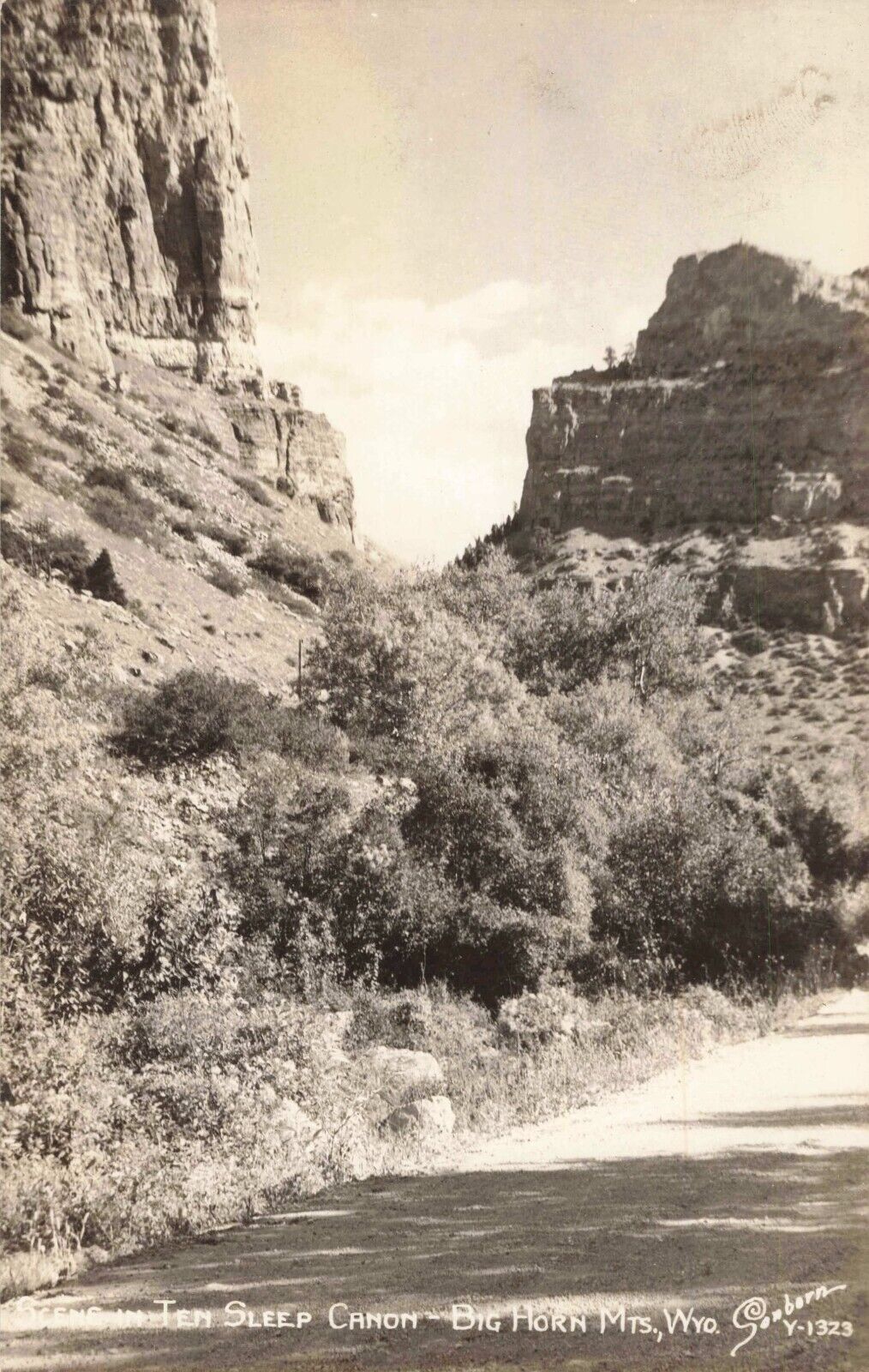 Ten Sleep Canon Big Horn Mountains Wyoming WY Sanborn c1930s Real Photo RPPC