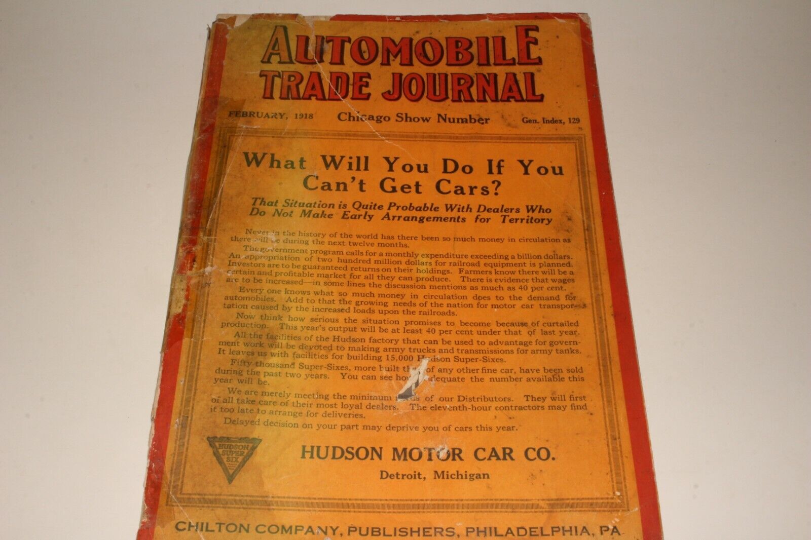 FEBRUARY 1918 AUTOMOBILE TRADE JOURNAL MAGAZINE