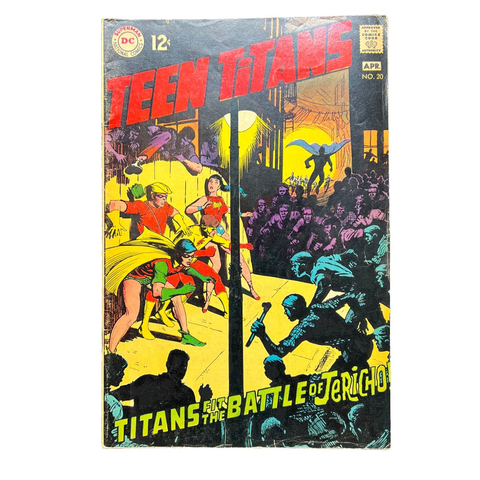 Teen Titans #20 Comic Book DC 1969 1st Appearance of Joshua NEAL ADAMS Art
