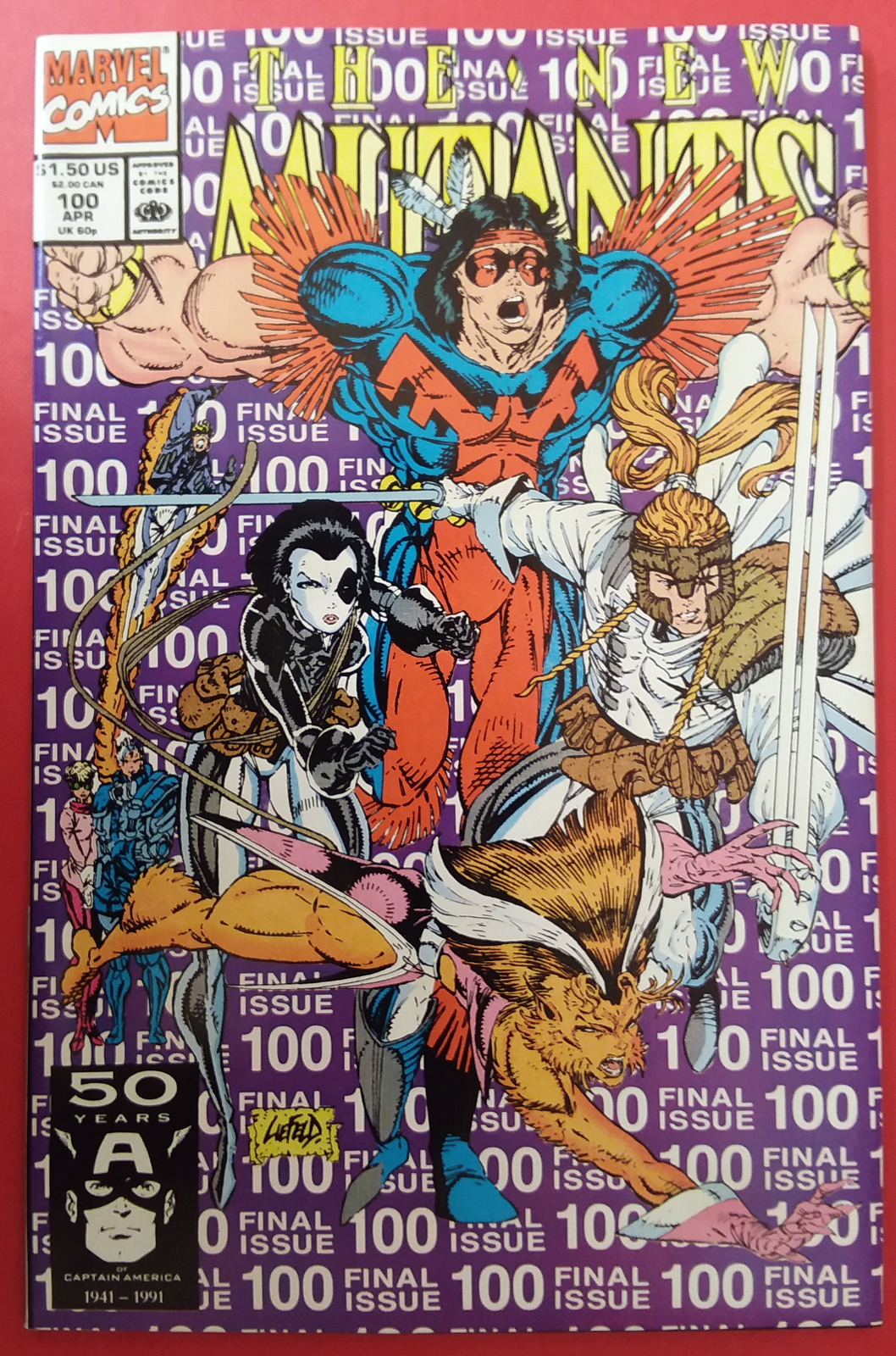 ✦ New Mutants #100 (1991 Marvel) VF/NM Rob Liefeld X-Force 1st App 💥