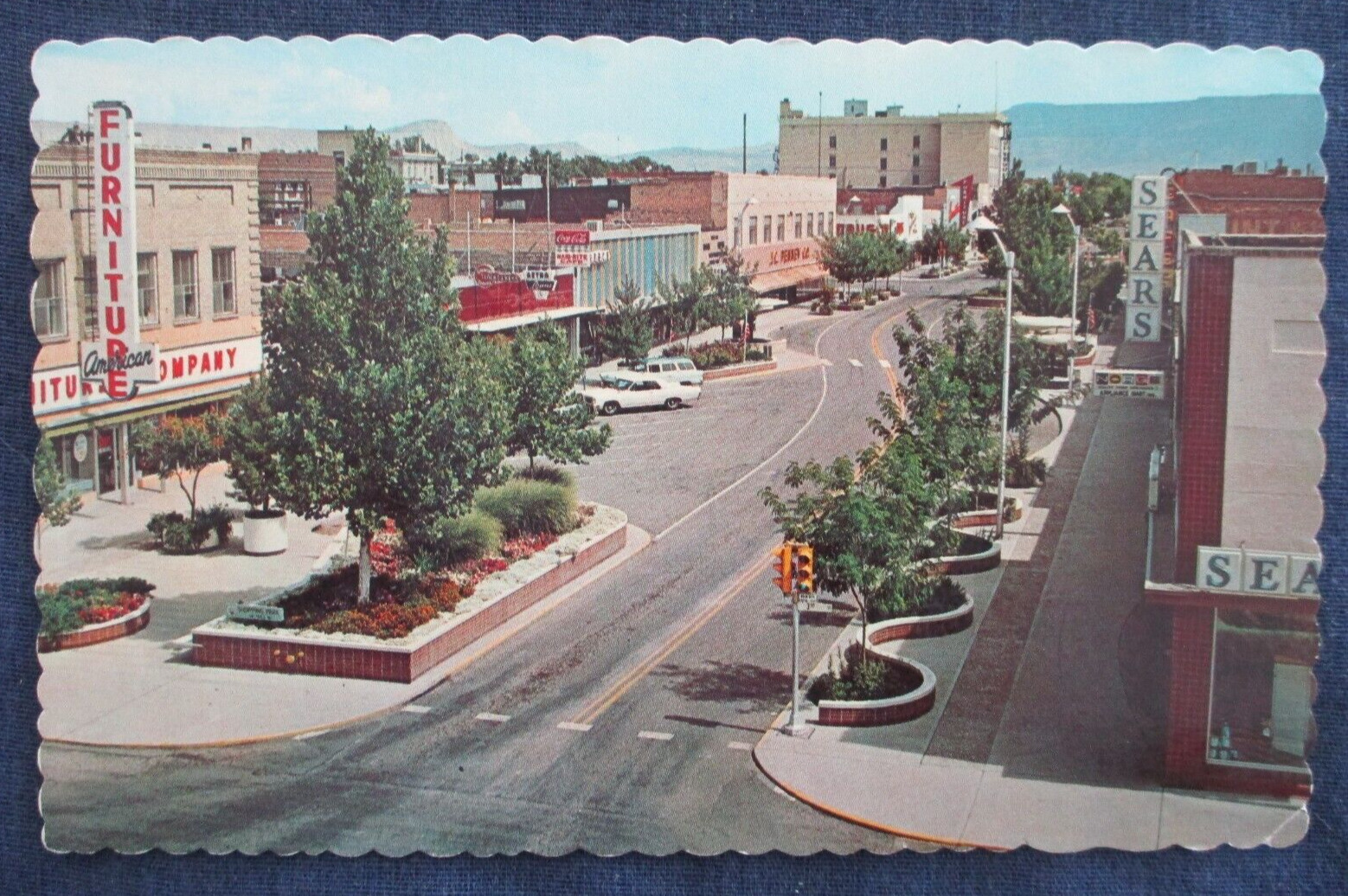 1974 Grand Junction Colorado Main Street Postcard