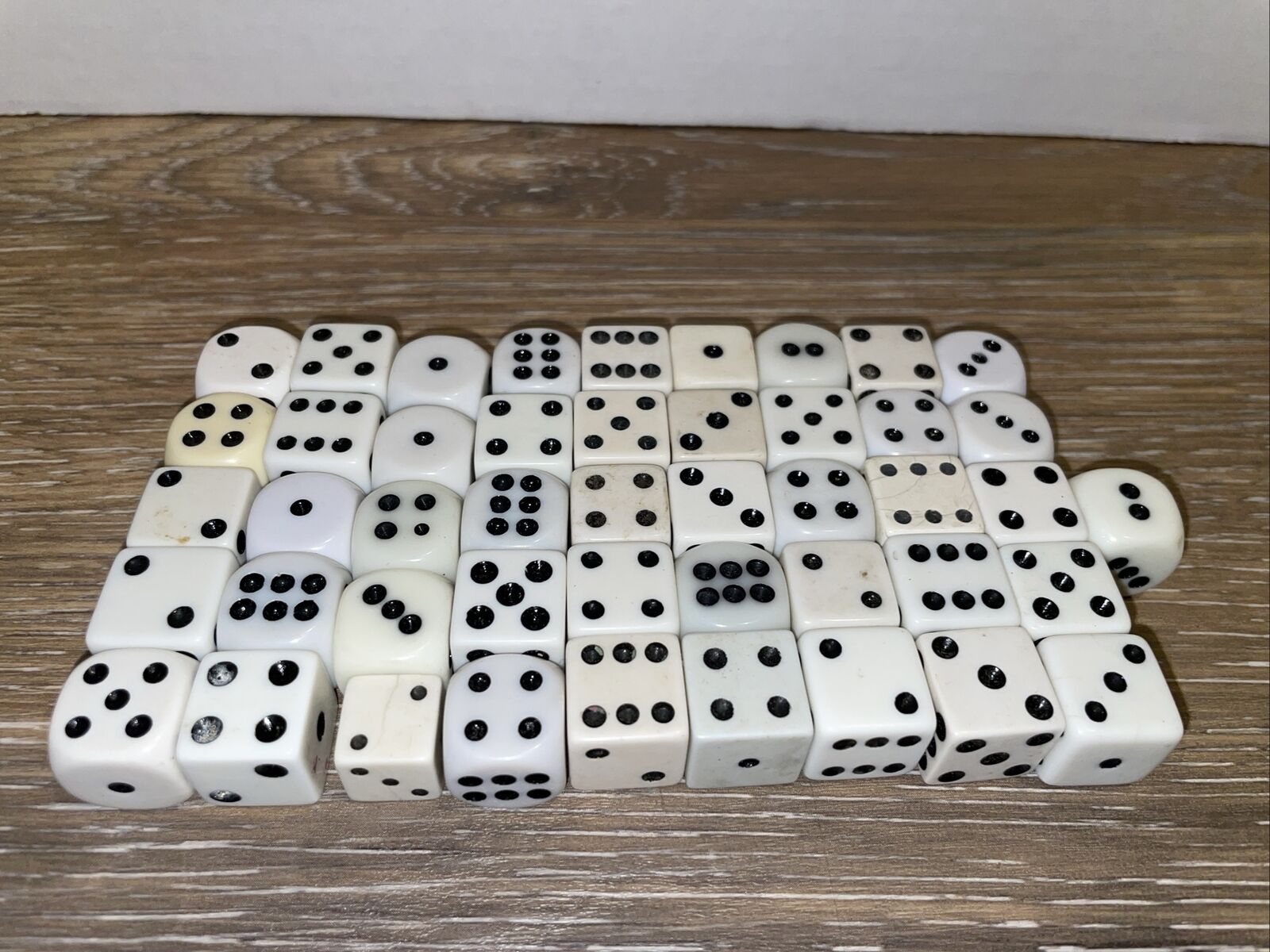 Assorted Dice Lot Of 46 Various Sizes Some Vintage