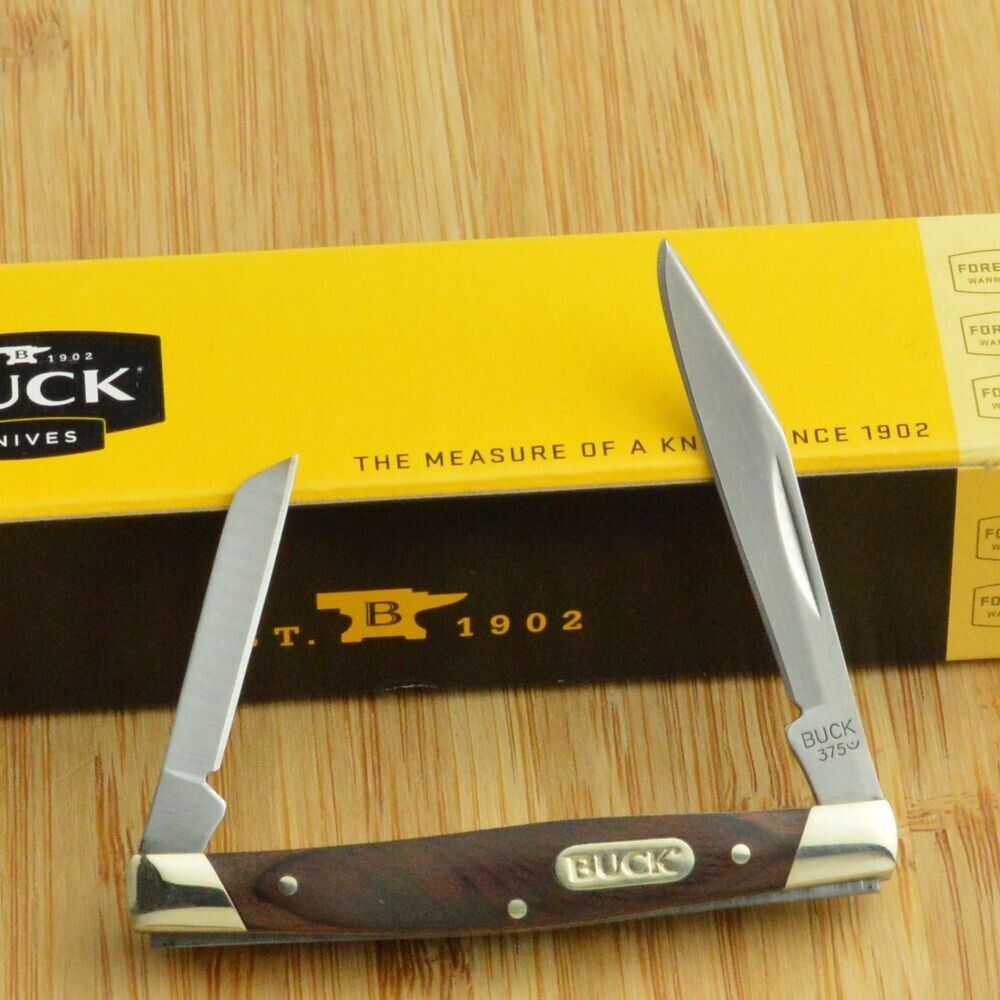 Buck Deuce 375 Folding Pocket Knife - Nickel Silver Bolsters - NIB