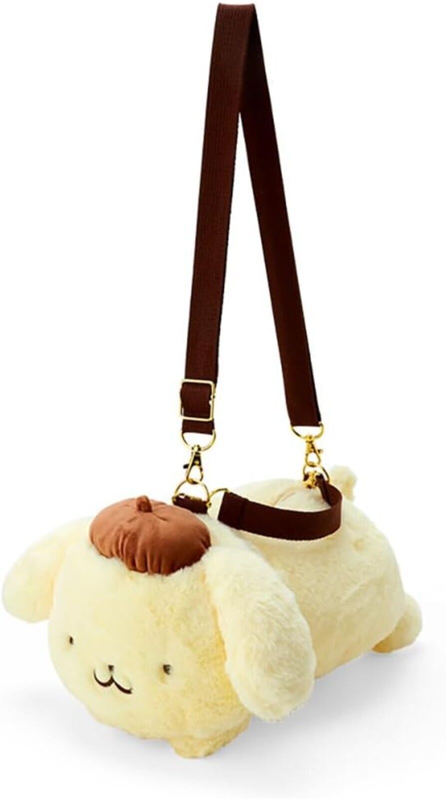 Sanrio Character Pompompurin 2WAY Handbag (Butt Puri Puri Pudding) Plush Bag New
