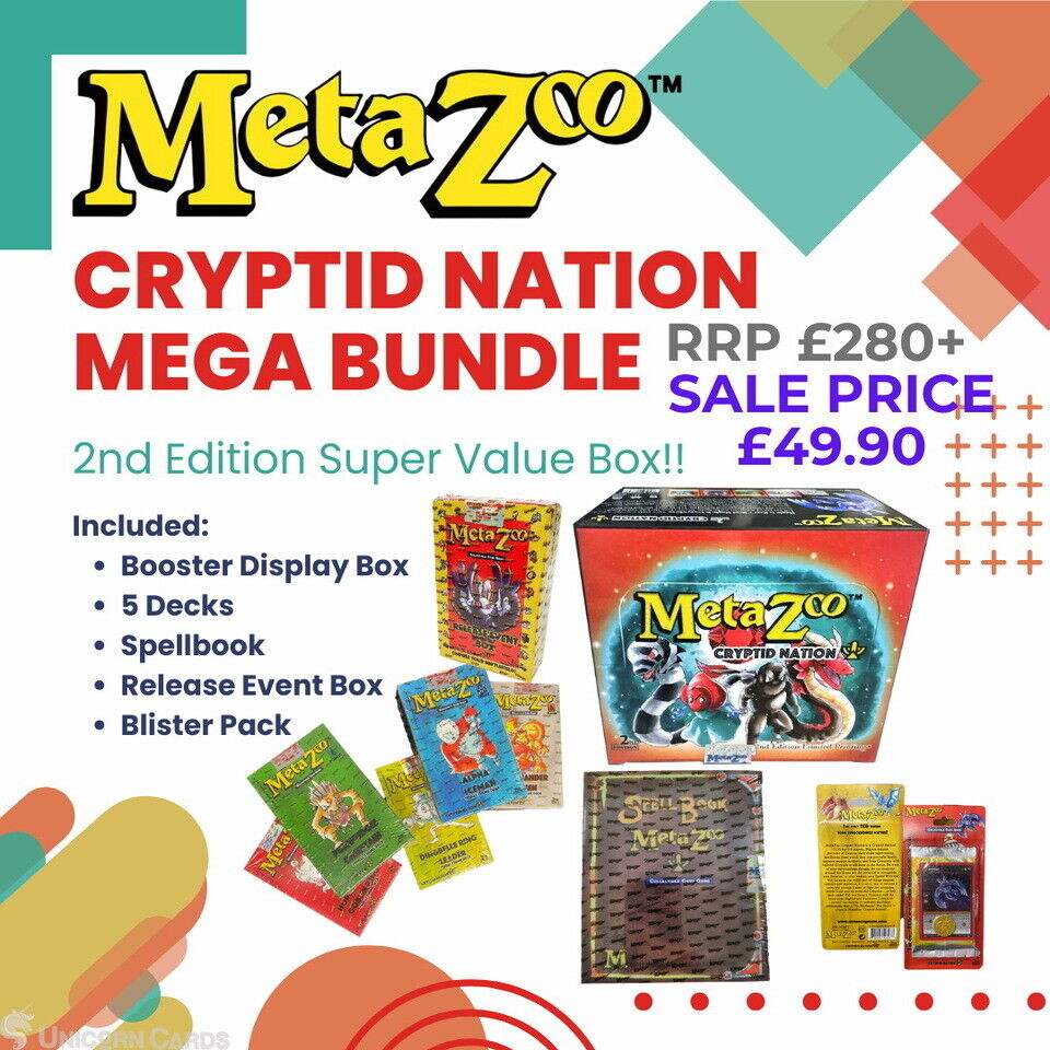 MetaZoo TCG Cryptid Nation 2nd Edition Mega Bundle  : Great Collection at Amazin
