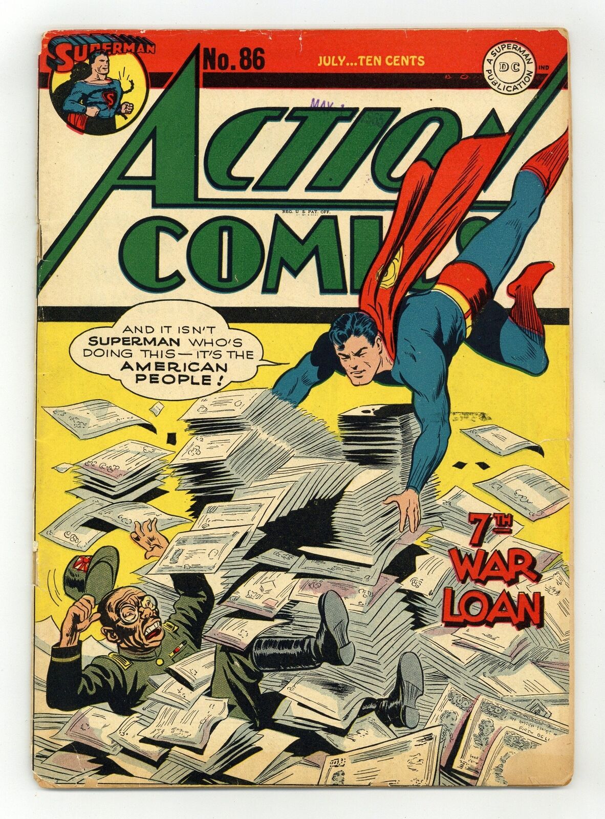 Action Comics #86 GD+ 2.5 1945