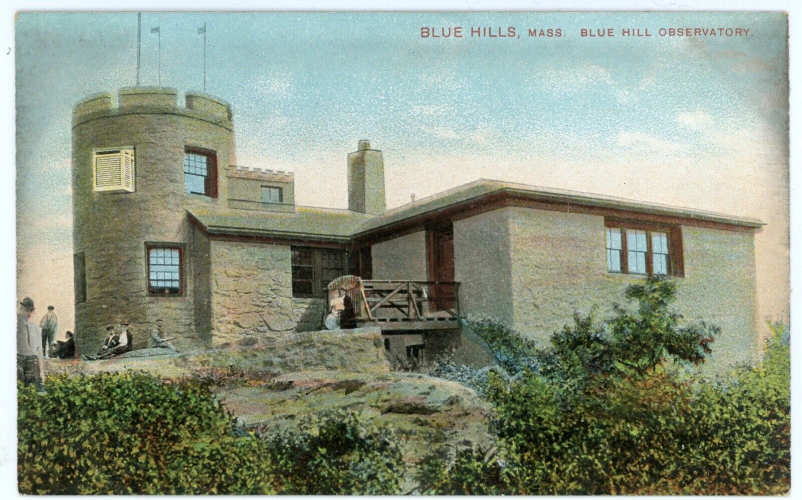 Postcard - Blue Hill Weather Observatory, Blue Hill, Massachusetts - C. 1910