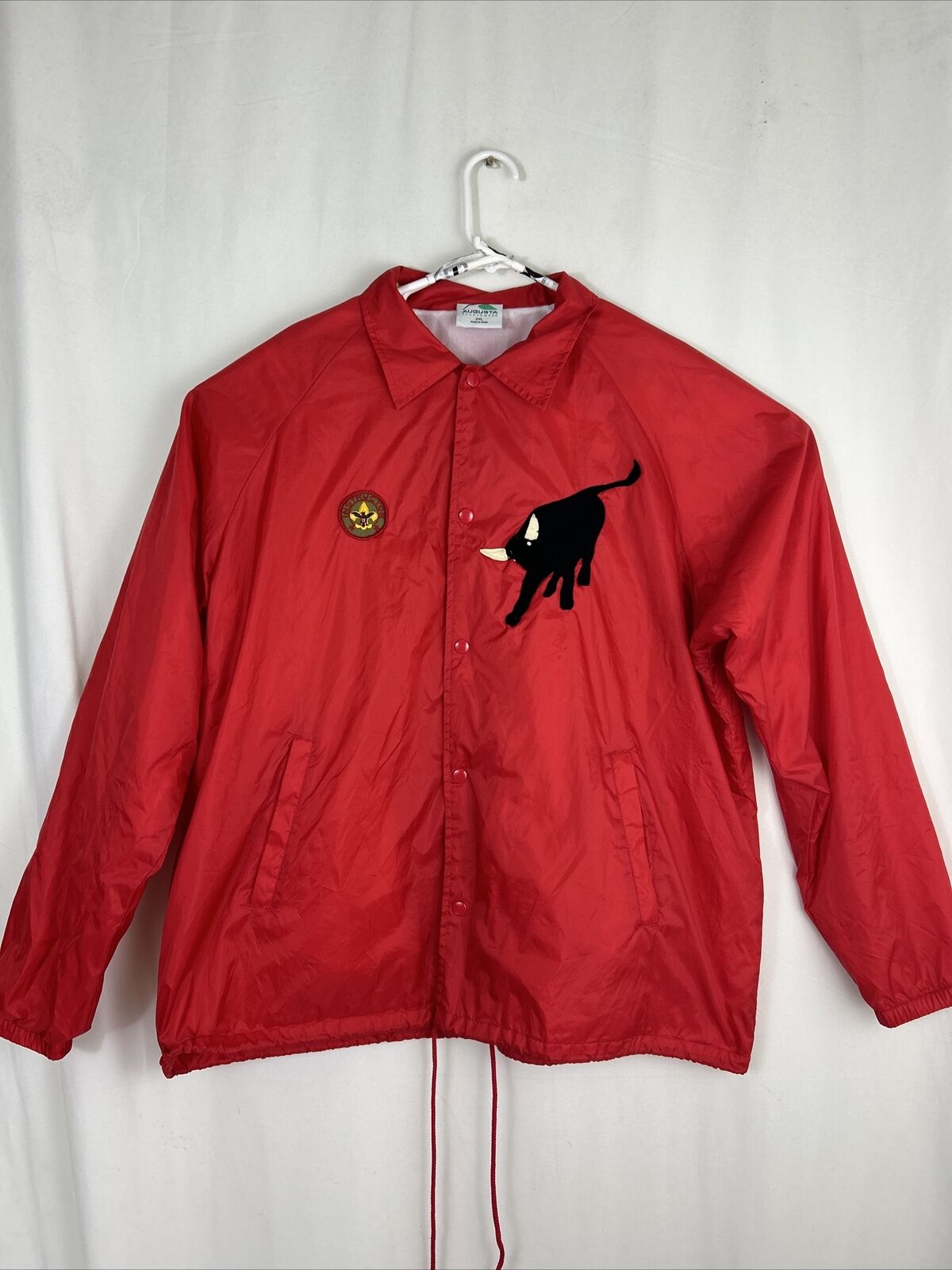 Vintage Boy Scouts Colorado Spring Instructor Red Bomber 50th Ann. Ranch Jacket