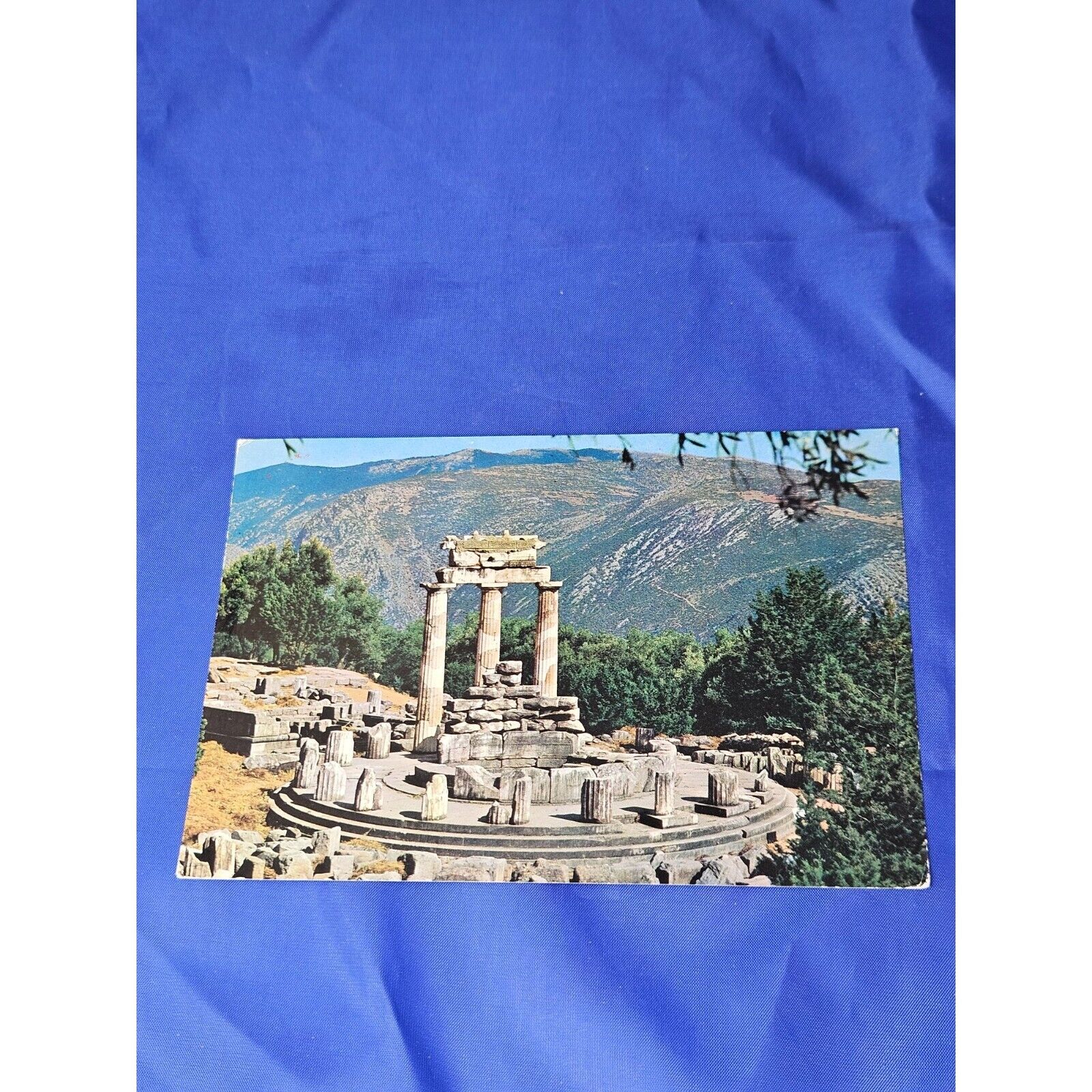 Delphi The Tholos Postcard Chrome Divided