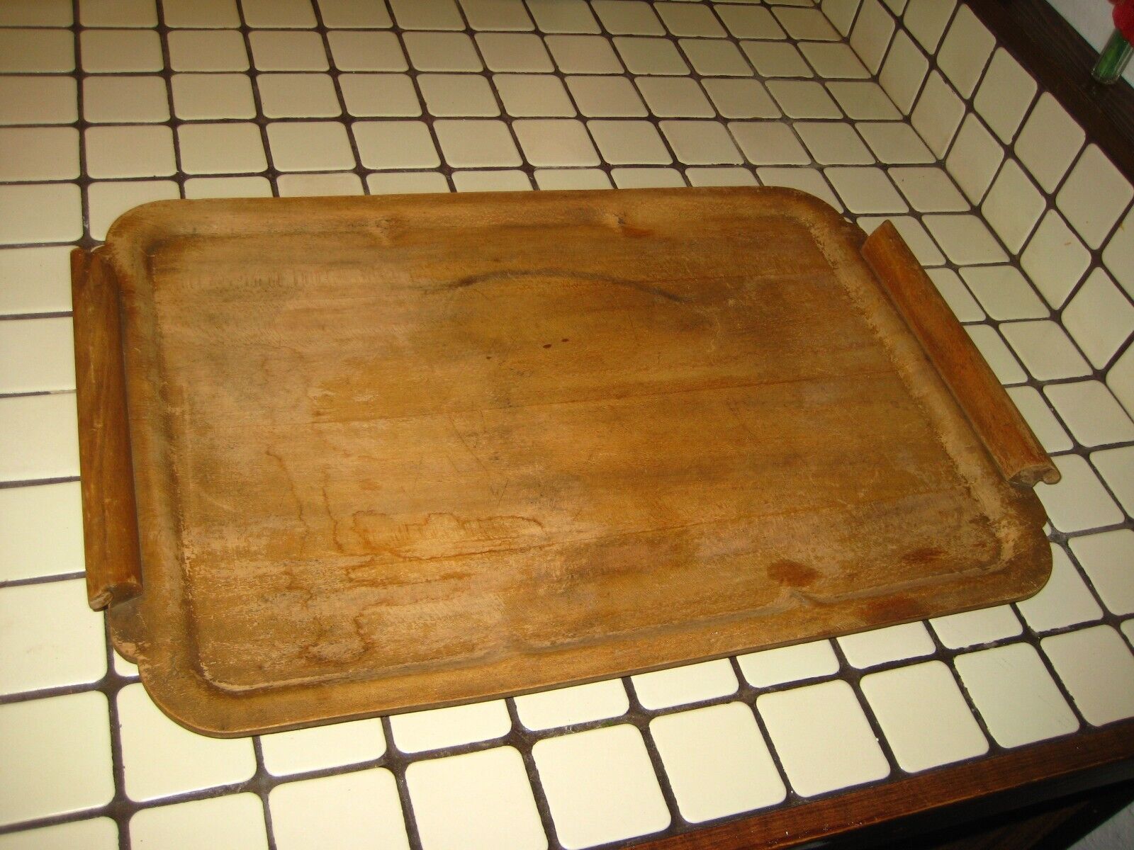 Antique Vintage Old Wooden Toastmaster Hospitality Tray Plywood Serving 1934 Big