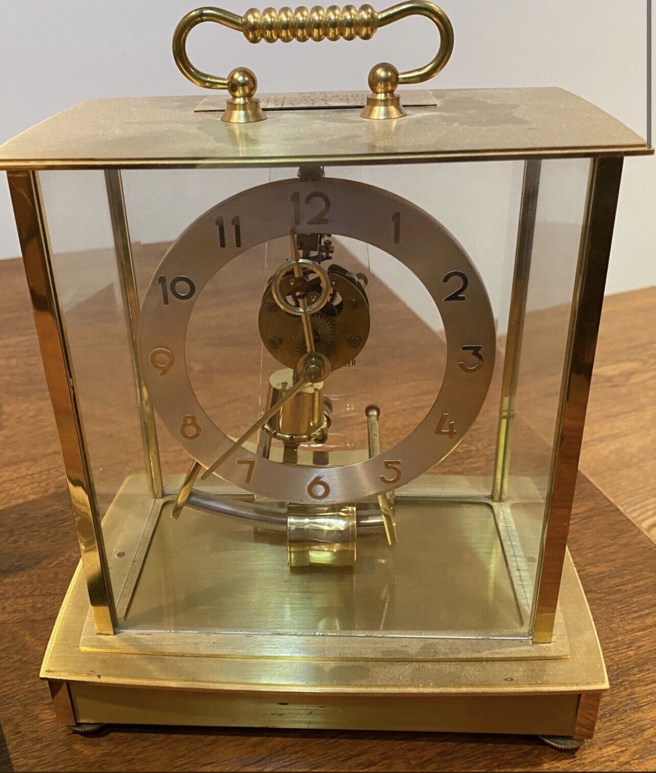 Howard Miller German Made Kieninger Obergfell Carriage Mid Century Clock Beauty