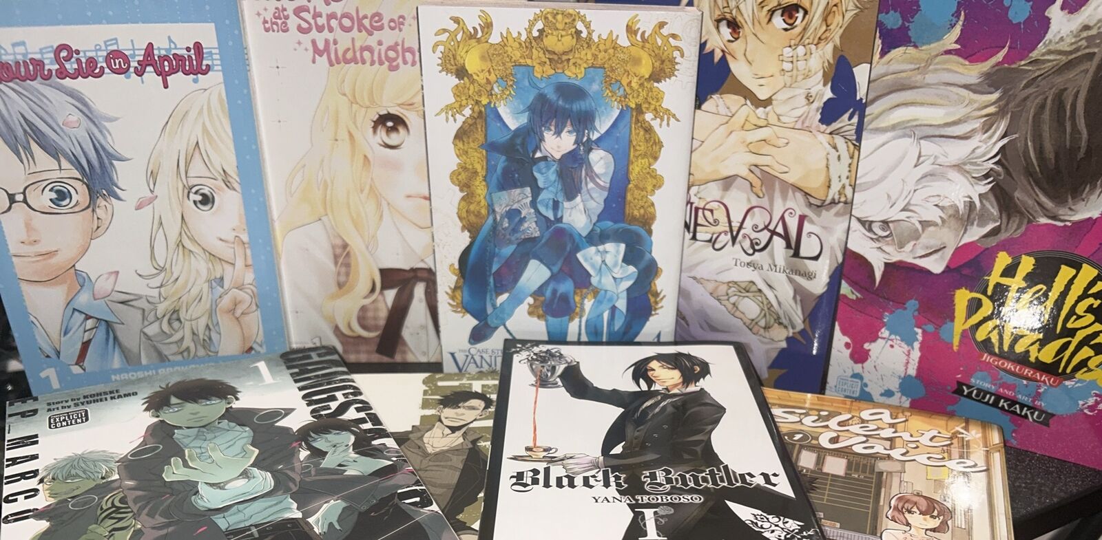 Random Mixed Lot Of 9 Manga Books Graphic Novels English Version Mature Content