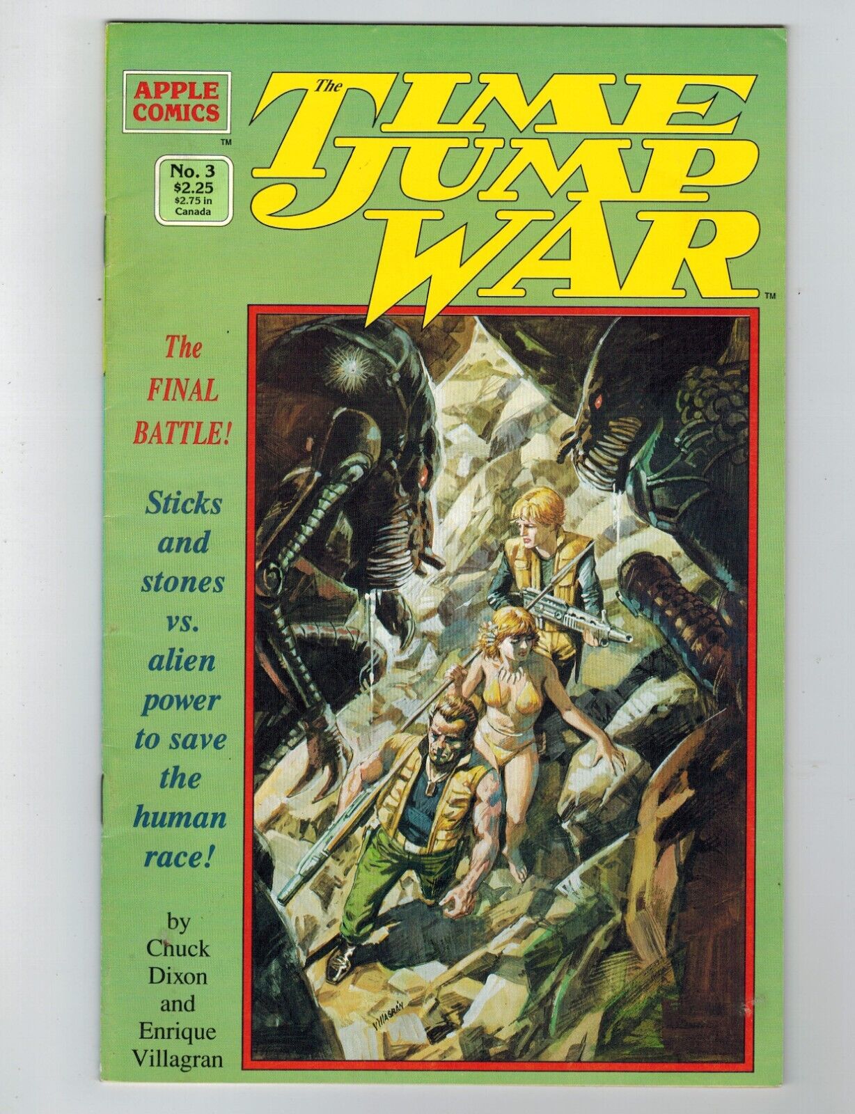 Time Jump War #3 Comic Book December 1989 Apple Comics