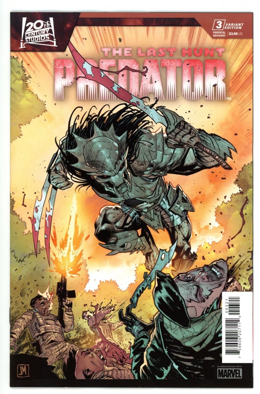 Predator: The Last Hunt #3 . Justin Mason Variant .  NM  NEW 💥NO STOCK PHOTOS💥
