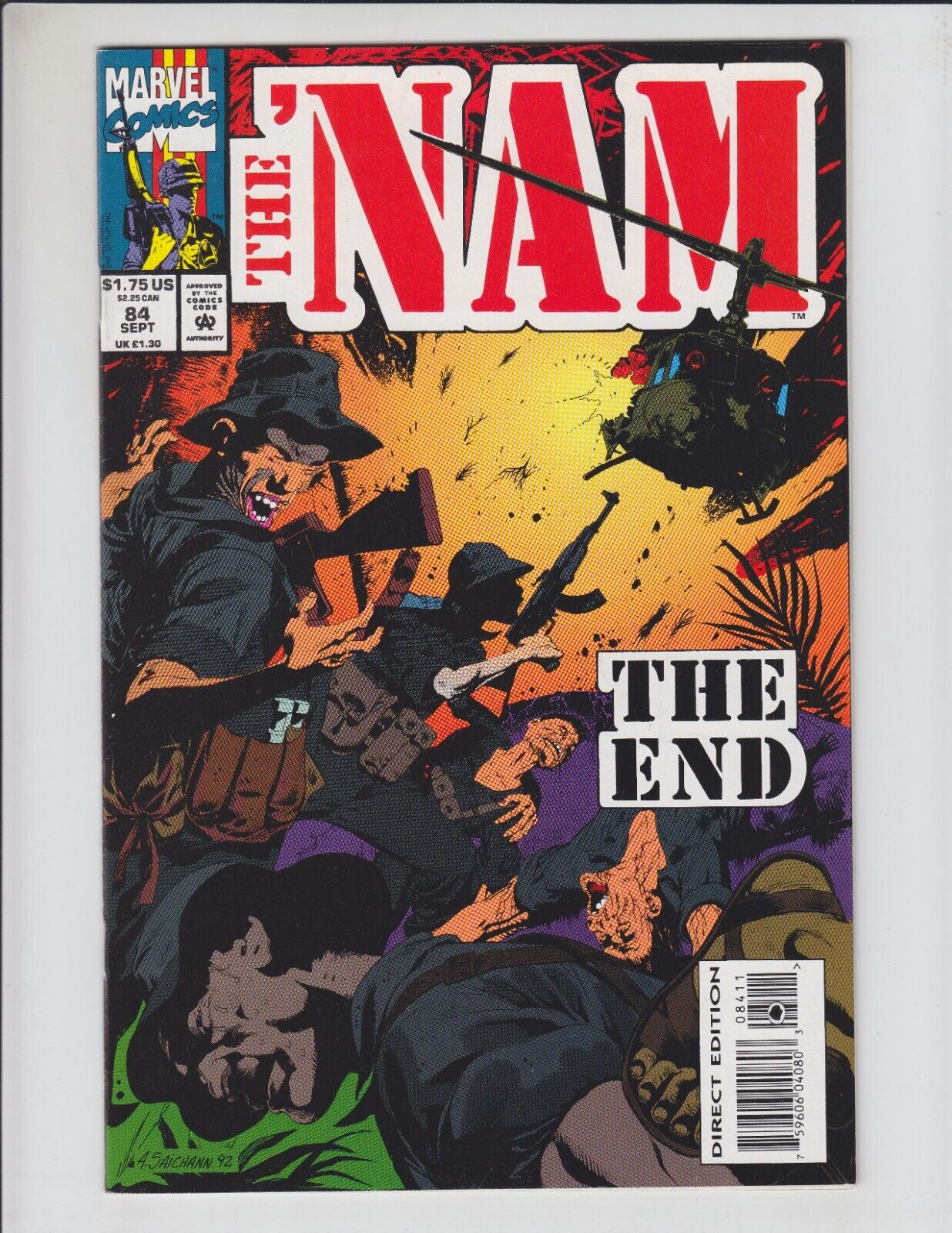 the \'Nam #84 VF/NM UPC printing error - final issue - Vietnam War
