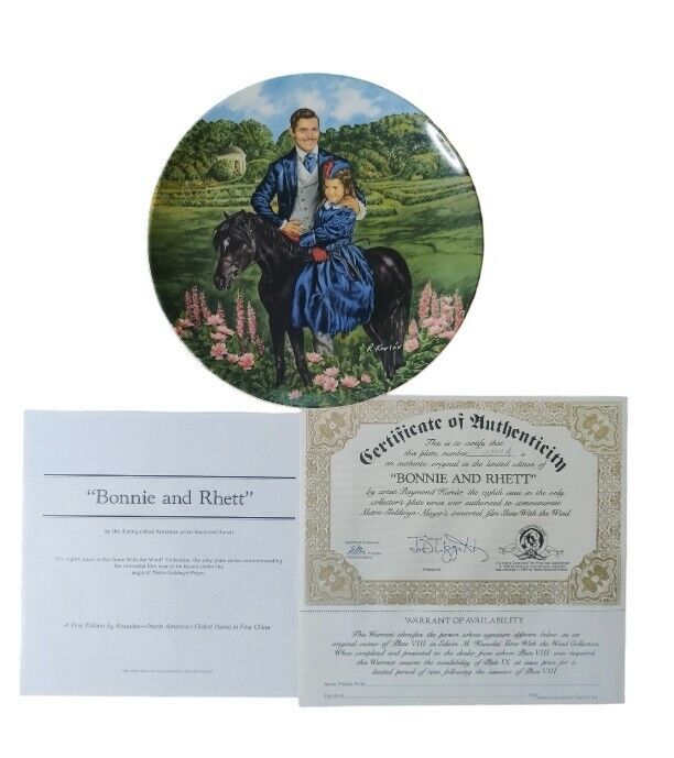 Knowles Bonnie And Rhett Gone With The Wind Collectors Plate