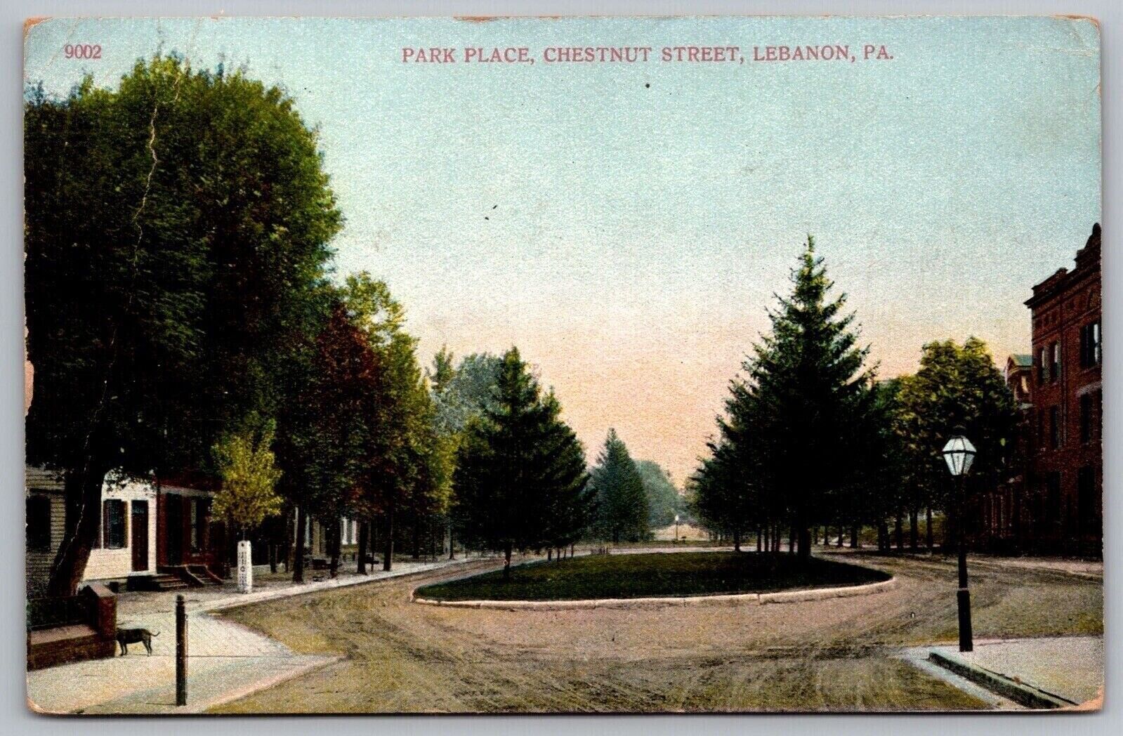 Park Place Chestnut Street Lebanon Pa Pennsylvania Postcard