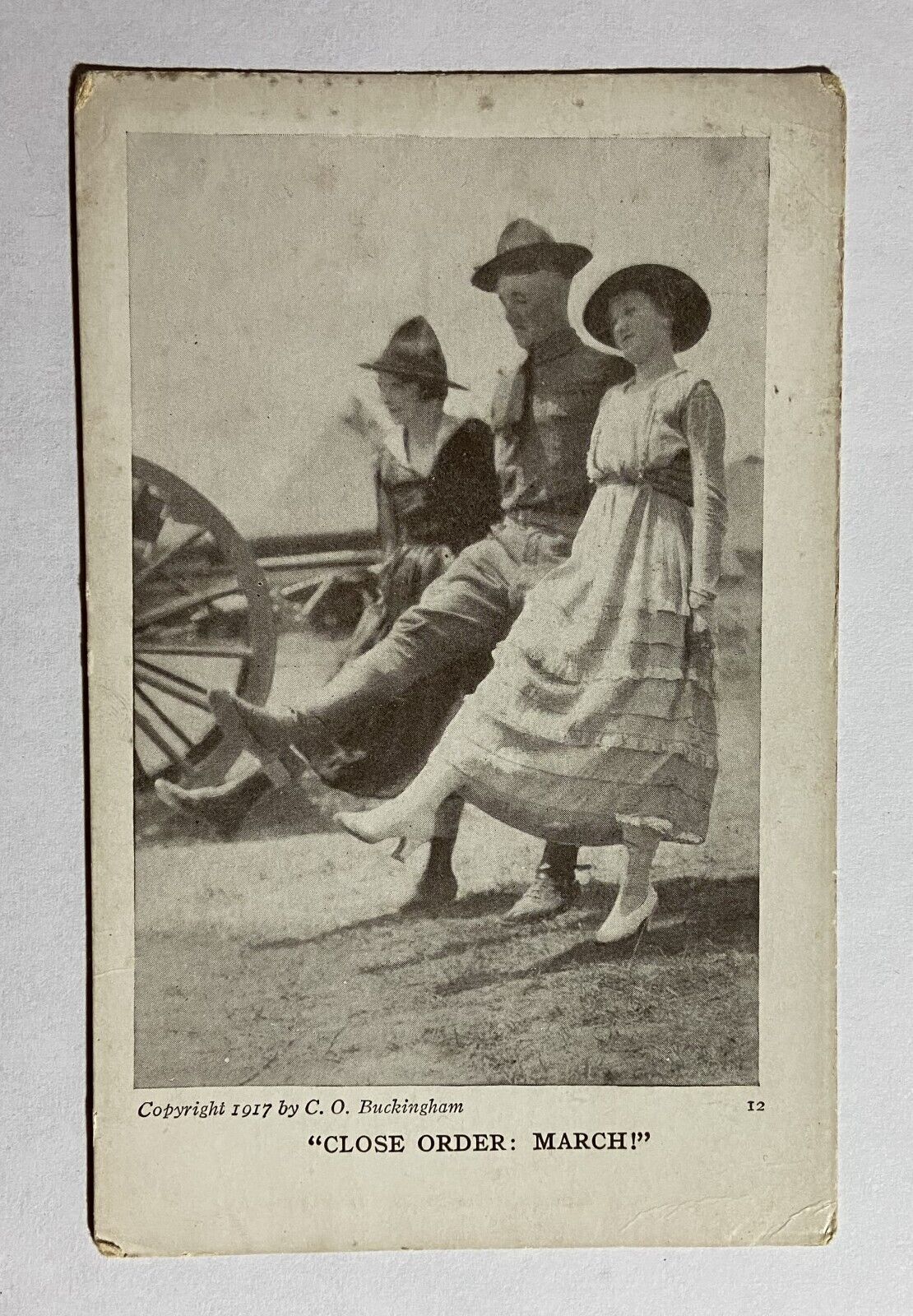 1917 Antique WWI Picture Postcard \