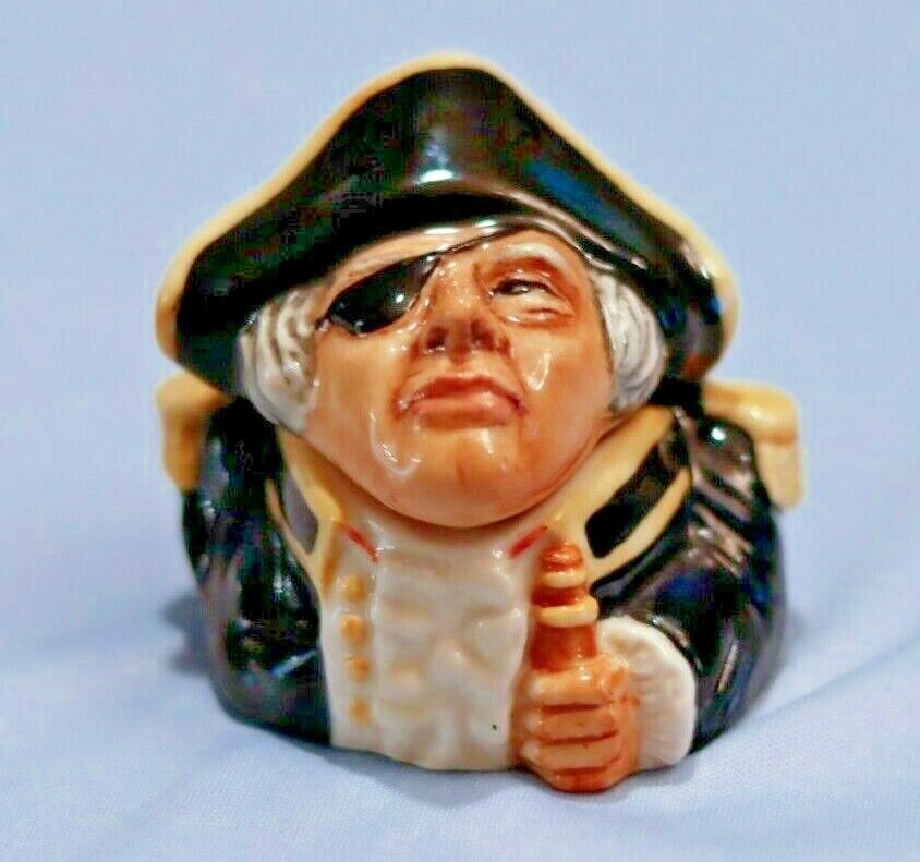 Handmade Circa 2002 Admiral Lord Horatio Nelson Face Pot by Kevin Francis
