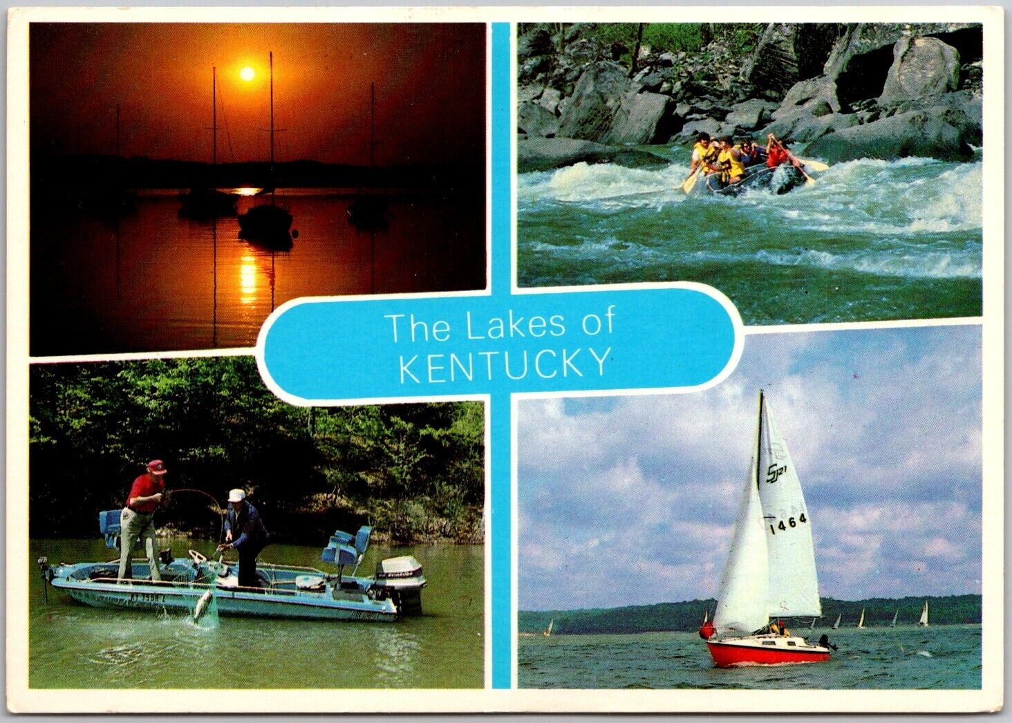 Postcard: Greetings from Kentucky - Stunning Lakes & Recreational Delights A166