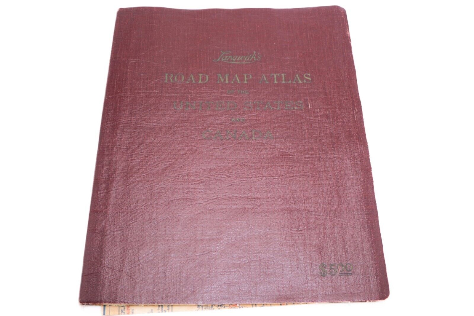 1929 Langwith’s  Official Road Map Atlas United States & Canada