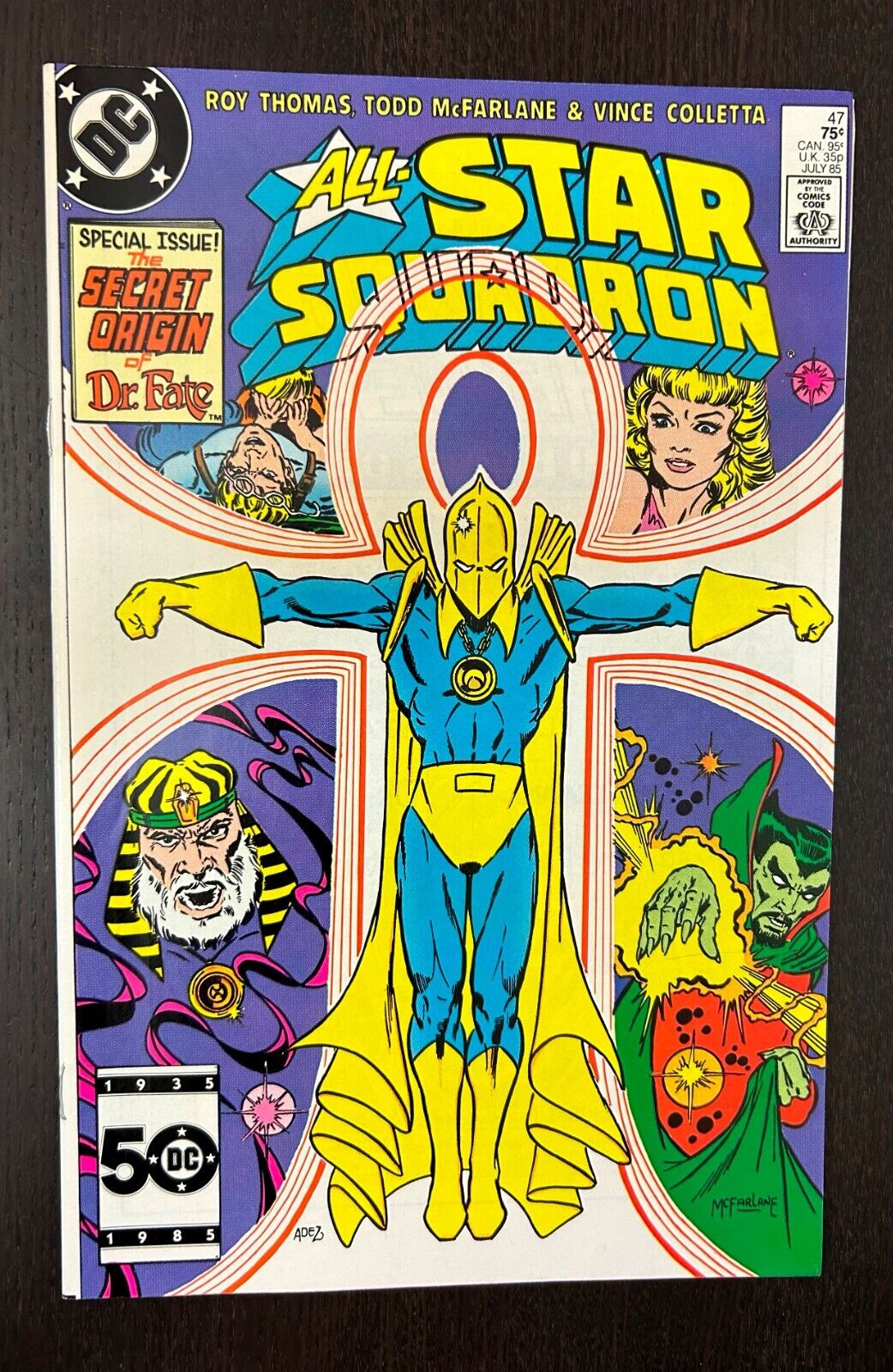 ALL STAR SQUADRON #47 (DC Comics 1985) -- Early Todd MCFARLANE -- NM- (A)