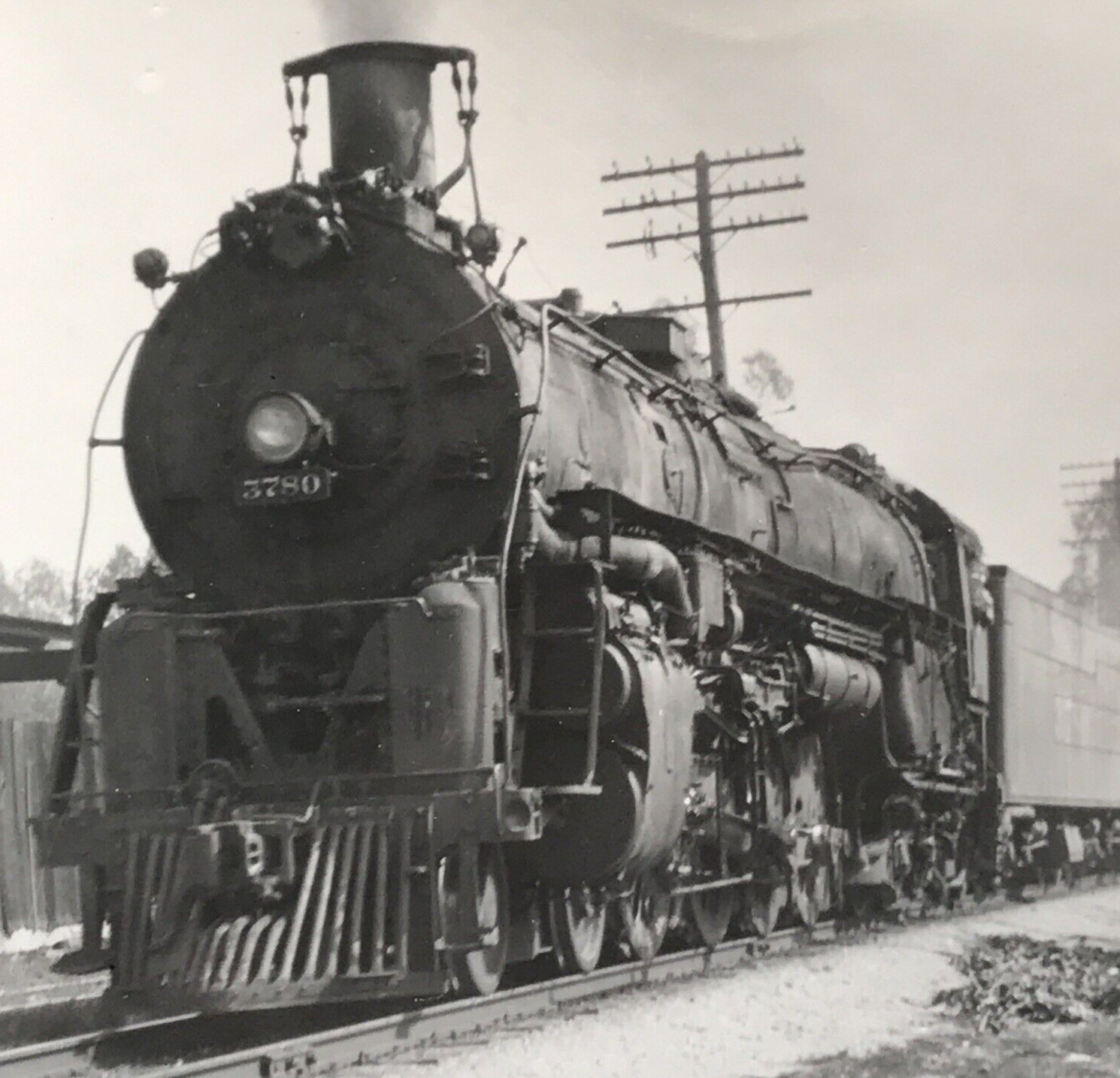 Atchison Topeka & Santa Fe Railway Railroad ATSF #3780 4-8-4 Locomotive Photo CA