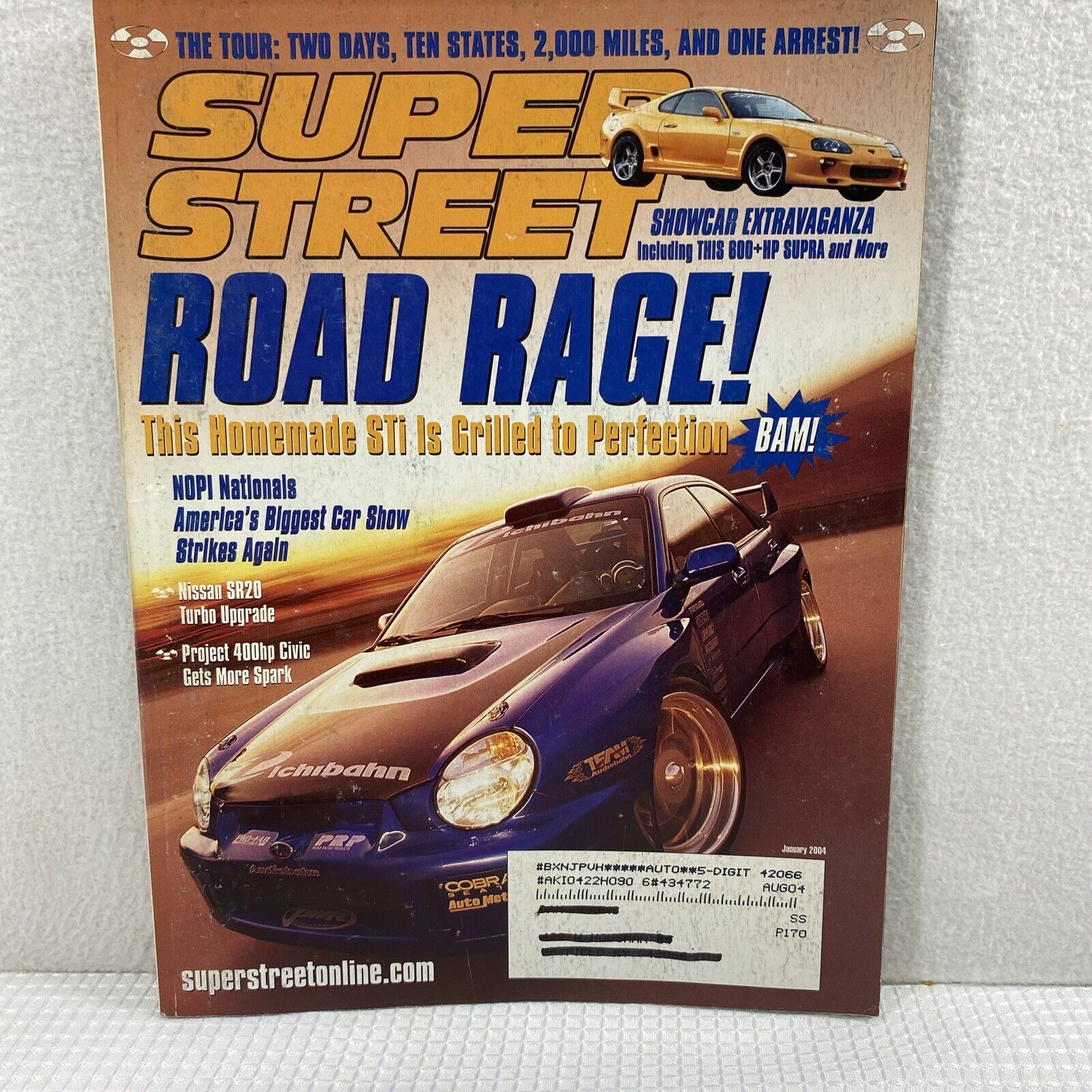 Super Street Magazine January 2004 Cars Girls Advertisement Ephemera