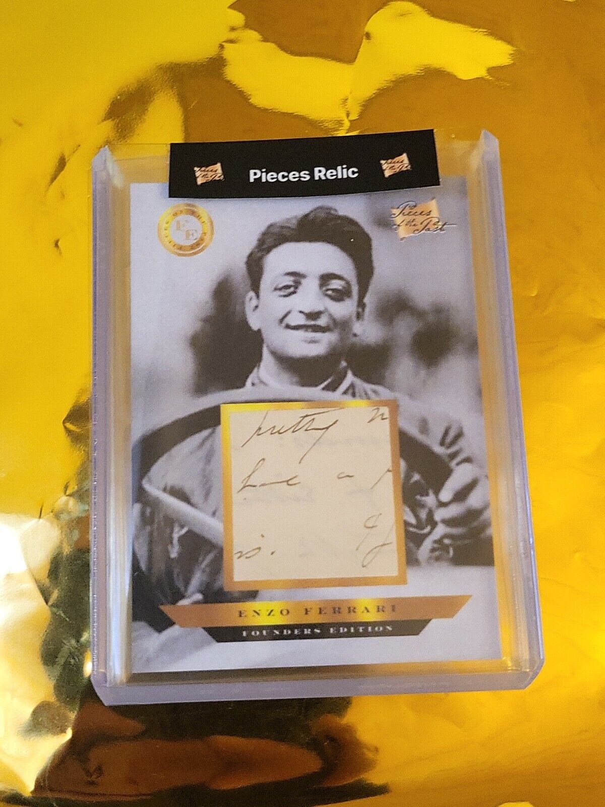 2023 Pieces Of The Past  Founders Edition Enzo Ferrari Authentic Relic